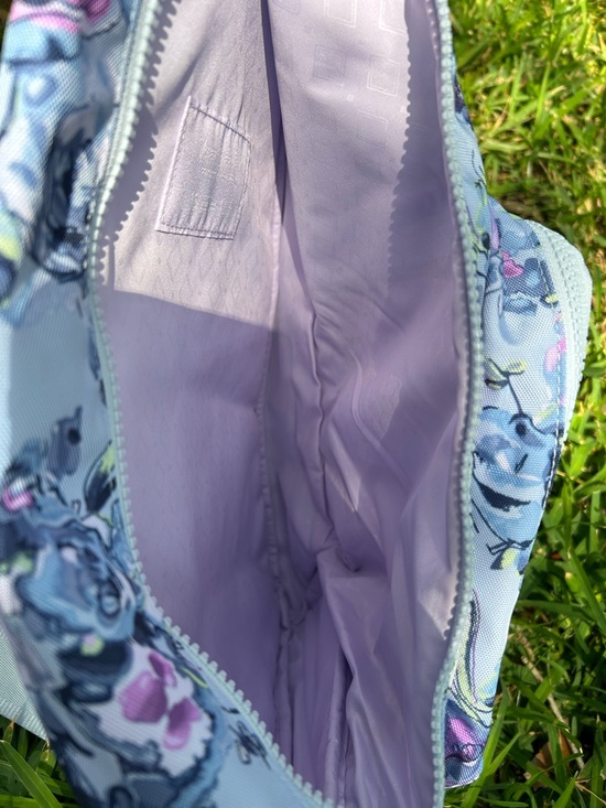 Vera Bradley Gray Sling Backpack with Pink Floral Print and Matching Lanyard main image 15